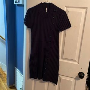 Free People Navy sweater dress Size Medium New Never Worn Without Tag